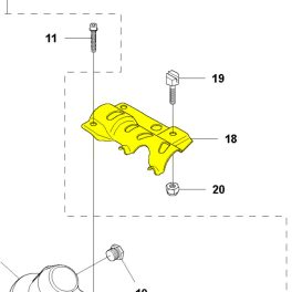   Husqvarna Tartólemez Husqvarna 345FR, 545FR, 545RX, 545RXT fűkaszához 