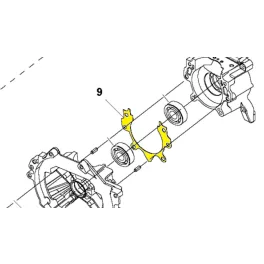   Husqvarna Forgattyúsház Tömítés Husqvarna 333R Mark II fűkaszához 