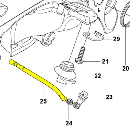 Husqvarna Benzincső Husqvarna T435 láncfűrészhez