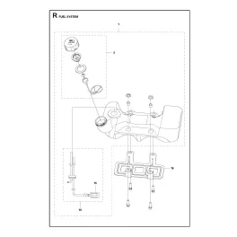   Husqvarna Üzemanyagtartály kpl. Husqvarna 333R Mark II fűkaszához 