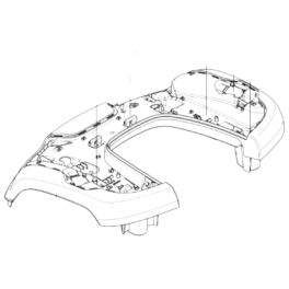   Husqvarna kopmplett első burkolat 435X AWD Robotfűnyíróhoz