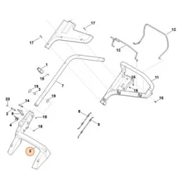 Stihl Konzol RM 448 PC, RM 448 TC Fűnyíróhoz