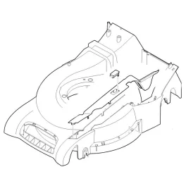   Stihl Készülékház, komplett RM 545, RM 545 T, RM 545 V, RM 545 VE, RM 545 VM, RM 545.1, RM 545.1 T, RM 545.1 V, RM 545.1 VE, RM 545.1 VM Fűnyíróhoz