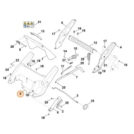   Stihl Burkolat RM 545.1, RM 545.1 T, RM 545.1 V, RM 545.1 VE Fűnyíróhoz