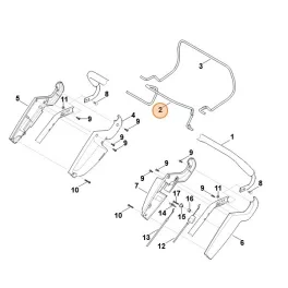   Stihl Kapcsolókar RM 545 T, RM 545 V, RM 545 VE, RM 545 VM, RM 545 VR, RM 545.1 T, RM 545.1 V, RM 545.1 VE, RM 545.1 VM Fűnyíróhoz