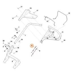 Stihl Mûködtetõ huzal RM 448 PC, RM 448 TC Fűnyíróhoz