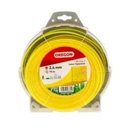 Damil 2.4mm szögletes Oregon  75m sárga akasztóval