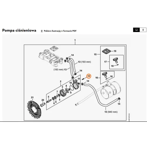 Stihl Csavar IS-P5x32 SR 430, SR 450 Permetezőhöz