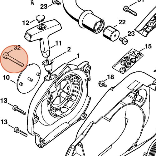 Stihl Csavar IS-D5x55 MS 190 T Láncfűrészhez