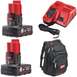 Milwaukee 2 x M12 B6 + 1 x M12-18 FC + 1 x hátizsák
