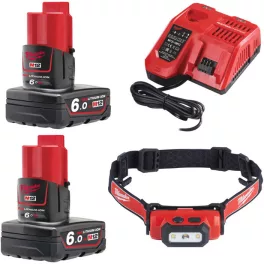   Milwaukee 2 x M12 B6 + 1 x M12-18 FC + 1 x L4 HL-301 TRUEVIEW™ újratölthető fejlámpa