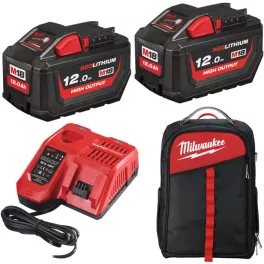   Milwaukee 2 x M18 HB12 + 1 x M12-18 FC + 1 x alacsony profilú hátizsák