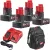 Milwaukee 4 x M12 B6 + 1 x M12-18 FC + 1 x hátizsák