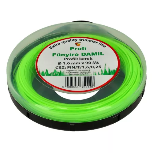 Damil 1.6mm kerek   90 méter olasz