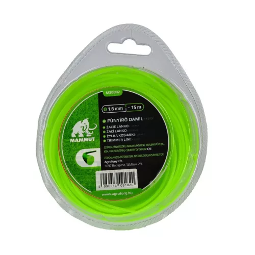 Damil 1.6mm kerek 15 méter MAMMUT bliszteres