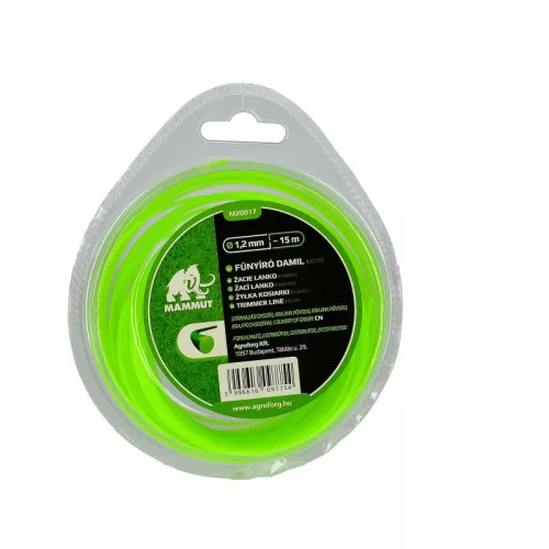 Damil 1.2mm kerek 15 méter MAMMUT bliszteres