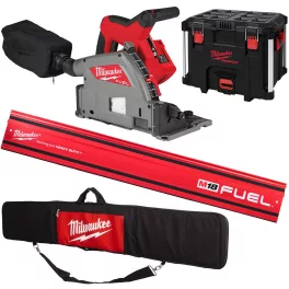   Milwaukee M18 FPS55-0P akkus merülő körfűrész + GR 1400 vezetősín + PSA-4 vezetősín tartó