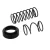 Damilfej rugó Tecomec 109K gyűrűvel és belső rugóval