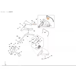   Stihl Ellenző RM 443.3, RM 443.3 T, RM 443.3 V, RM 448.3 T, RM 448.3 V, RM 453.3 T, RM 453.3 V Fűnyíróhoz