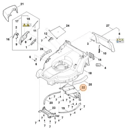 Stihl Fedél RM 443.3 Fűnyíróhoz