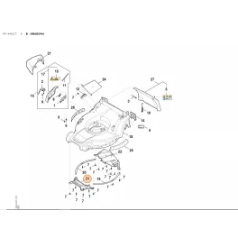 Stihl Fedél RM 443.3, RM 443.3 T, RM 443.3 V Fűnyíróhoz