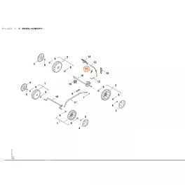   Stihl Húzórugó RM 443.3, RM 443.3 T, RM 443.3 V, RM 448.3 T, RM 448.3 V, RM 453.3 T, RM 453.3 V Fűnyíróhoz