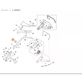   Stihl Reteszelés RM 443.3, RM 443.3 T, RM 443.3 V, RM 448.3 T, RM 448.3 V Fűnyíróhoz