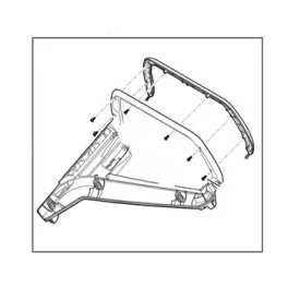   Stihl Kormány, felső rész RM 443.3, RM 443.3 T, RM 443.3 V, RM 448.3 T, RM 448.3 V, RM 453.3 T, RM 453.3 V Fűnyíróhoz