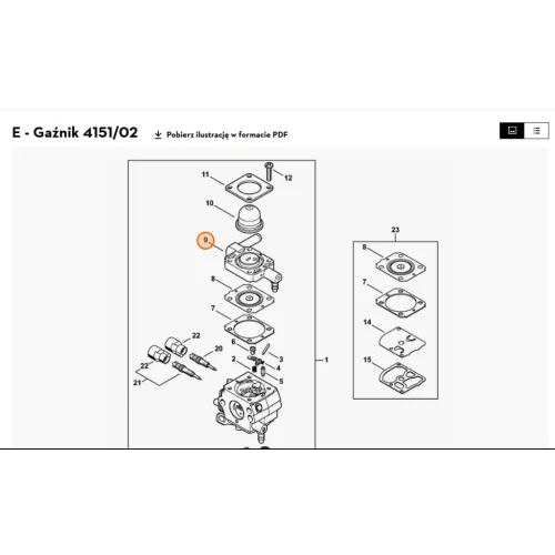 Stihl Üzemanyagszivattyú alaplemez FS 255 Fűkaszához