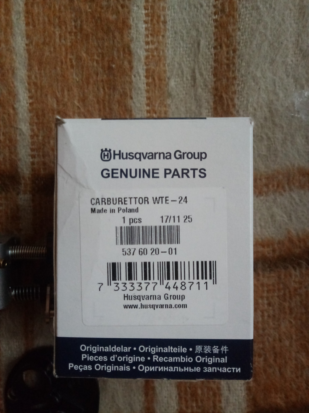   Husqvarna Karburátor Husqvarna 345FR, 545FR, 545RX fűkaszához

